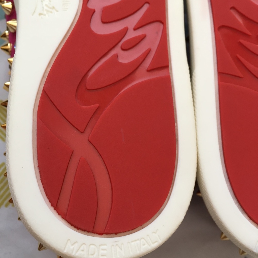 Christian Louboutin pink slip on - Picture 5 of 8